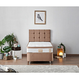 Sänkypaketti Linento Furniture Latte 90x190 cm vaaleanruskea