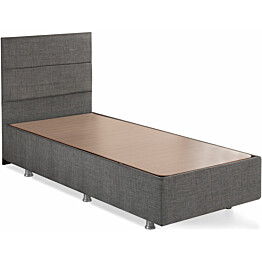 Sänky Linento Furniture Silver Grey 90x190cm harmaa, ilman patjaa
