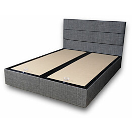 Parisänky Linento Furniture Silver Grey 140x190cm harmaa, ilman patjaa