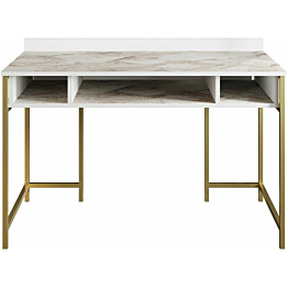 Työpöytä Linento Furniture Tumata marmori kulta/valkoinen