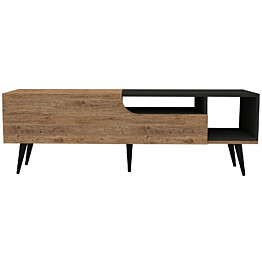 TV-taso Linento Furniture Alba Atlantic Pine/antrasiitti