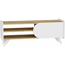 TV-taso Linento Furniture Lindy 120 valkoinen/ruskea