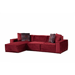 Divaanisohva Linento Furniture Lego 4-istuttava 170x300 cm vasen punainen