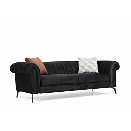 Sohva Linento Furniture Costa D 3-istuttava musta