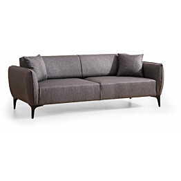 Sohva Linento Furniture Belissimo 3-istuttava tummanharmaa