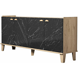 Senkki Linento Furniture Sumer H3030 tammi/musta marmori