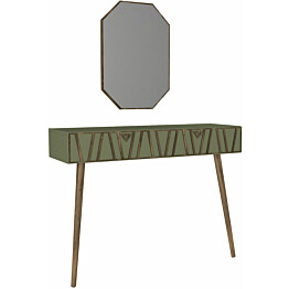 Sivupöytä ja peili Linento Furniture Forest vihreä