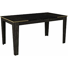 Ruokapöytä Linento Furniture Veyron musta/kulta