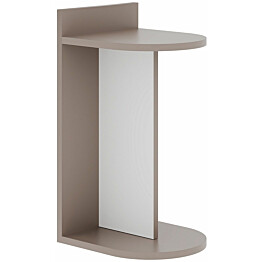 Apupöytä Linento Furniture Dom beige/valkoinen