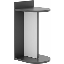 Apupöytä Linento Furniture Dom antrasiitti/valkoinen