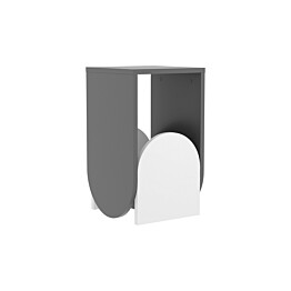 Apupöytä Linento Furniture Nun harmaa/valkoinen
