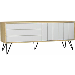 TV-taso Linento Furniture Picadilly valkoinen/ruskea