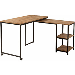 Työpöytä Linento Furniture Bera Atlantic Pine/musta