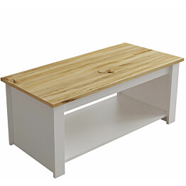 Sohvapöytä Linento Furniture LV14 puukuosi ruskea/valkoinen