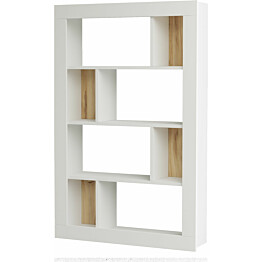 Kirjahylly Linento Furniture LV22 valkoinen/ruskea