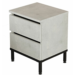 Yöpöytä Linento Furniture LV25 kivikuosi hopeanharmaa