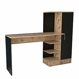 Työpöytä Linento Furniture CT2 ruskea/harmaa