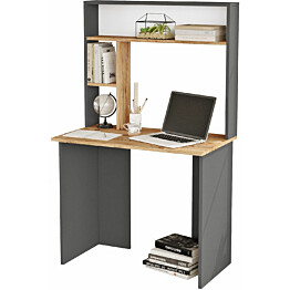 Työpöytä Linento Furniture BR2-AA Atlantic Pine/antrasiitti