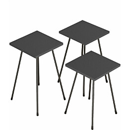 Sarjapöytä kolmiosainen Linento Furniture LZ1-AN antrasiitti