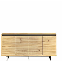 Senkki Linento Furniture LV30-KL tammi/musta