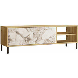 TV-taso Linento Furniture RT3 ruskea/marmori