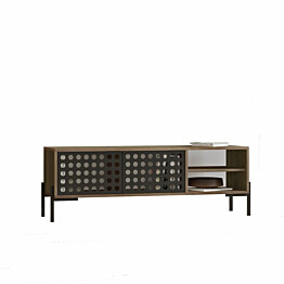 TV-taso Linento Furniture NE1 ruskea/harmaa