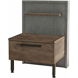 Yöpöytä Linento Furniture HM5 ruskea/harmaa