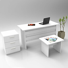 Työpöytäkokonaisuus Linento Furniture VO9 valkoinen
