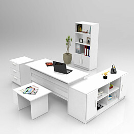 Työpöytäkokonaisuus Linento Furniture VO15 valkoinen
