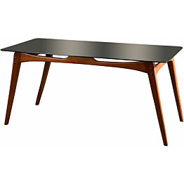 Ruokapöytä Linento Furniture Touch lasi ruskea