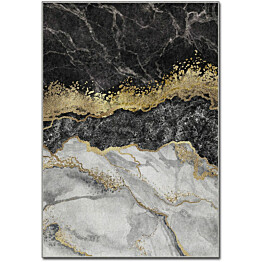 Matto Linento Carrara 160x230 cm harmaa/kulta