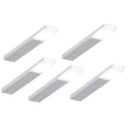 LED-kalustevalaisin Limente Zircon Tran 5 kpl + virtalähde 12V alumiini