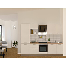 Valmiskeittiö Mimo Furniture Suzan kitchen 285 ilman kodinkoneita, vaalea/tammi