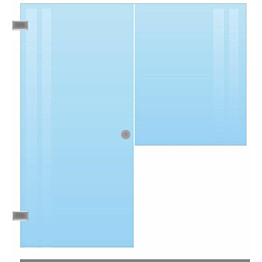 Saunan lasiseinä Maakunnan Lasi ovi + ikkuna saranat sivulla eri värejä mittatilaus
