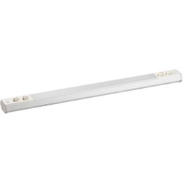 Työpistevalaisin M-Light Cindy Pro LED T8, kytkin + 2 x pistorasia, valkoinen, eri kokoja