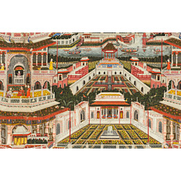 Paneelitapetti Mindthegap Indian Palace 1,56x3 m värikäs