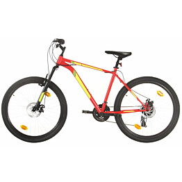 Maastopyörä 21 vaihdetta 27 5 renkaat 50 cm runko punainen