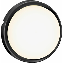 LED-ulkovalaisin Nordlux Cuba Bright Round, Ø175mm, 3000K, IP54, musta
