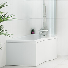 Etulevy kylpyammeeseen Nordhem Solvik Standard 1500-1700mm eri kokoja valkoinen
