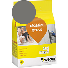 Saumalaasti Weber classic grout 18 Dark grey 3 kg