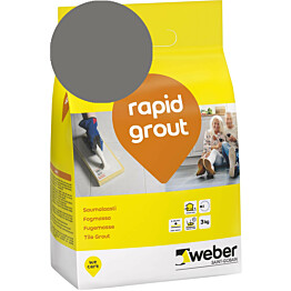 Saumalaasti Weber rapid grout 18 Dark grey 3 kg