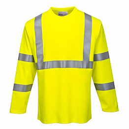 T-paita Portwest FR96 Modaflame pitkähihainen keltainen koko L