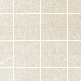 Mosaiikkilaatta Pukkila Ease Extrawhite matta sileä 5x5 cm