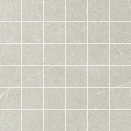 Mosaiikkilaatta Pukkila Ease Light Grey matta sileä 5x5 cm