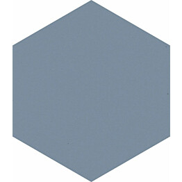 Lattialaatta Pukkila Modernizm Blue, 6-kulmainen, 19.8x17.1cm, sileä, himmeä, sininen