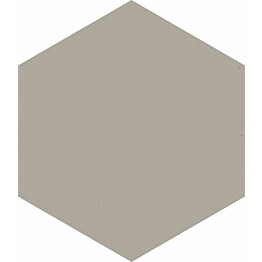 Lattialaatta Pukkila Modernizm Grys, 6-kulmainen, 19.8x17.1cm, sileä, himmeä, harmaa