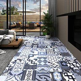 PVC lattialankku itseliimautuva 5 11m² värillinen kuvio