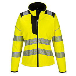Naisten softshell-takki Portwest PW381 Hi-Vis keltainen/musta