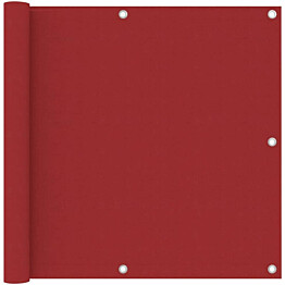 Parvekkeen suoja punainen 90x400 cm oxford kangas_1