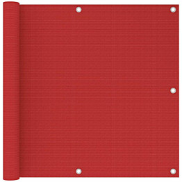 Parvekkeen suoja punainen 90x600 cm hdpe_1